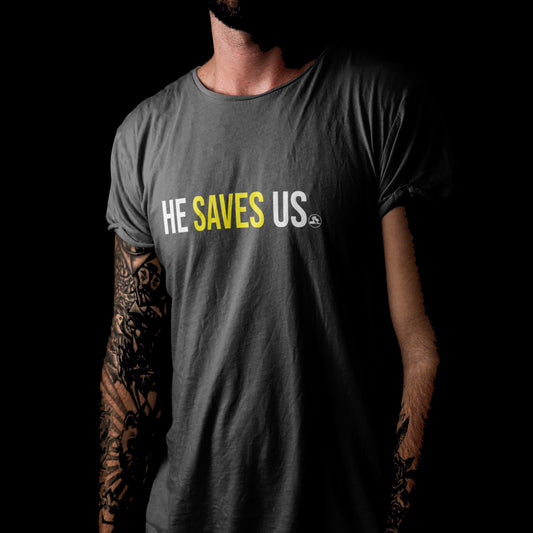 He Saves Us - Men T-Shirt