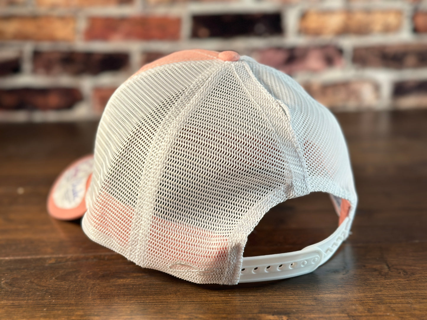 Ladies "Salty" Soft Pink Ponytail Cap