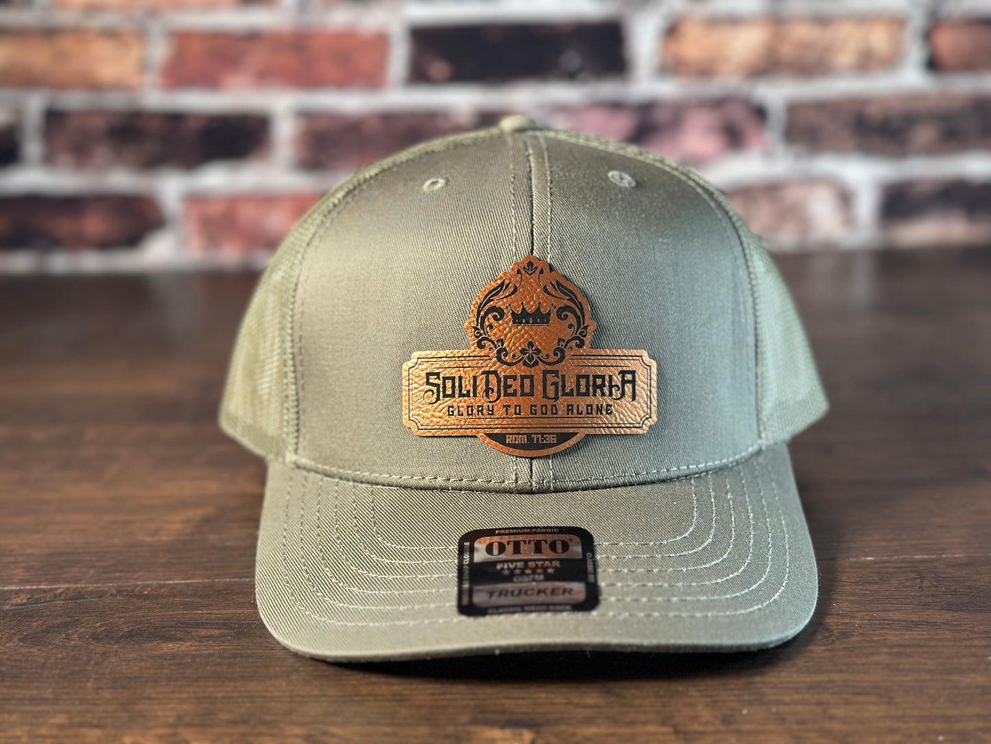 SDG Olive Trucker with Copper Patch