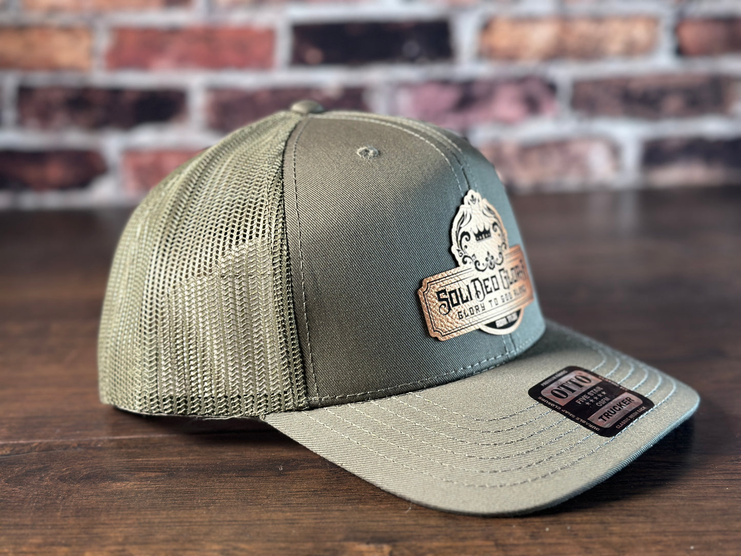 SDG Olive Trucker with Copper Patch