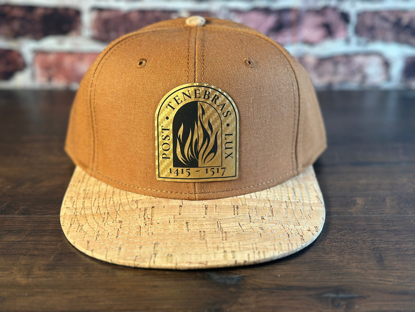 Post Tenebras Lux Gold and Cork Snapback