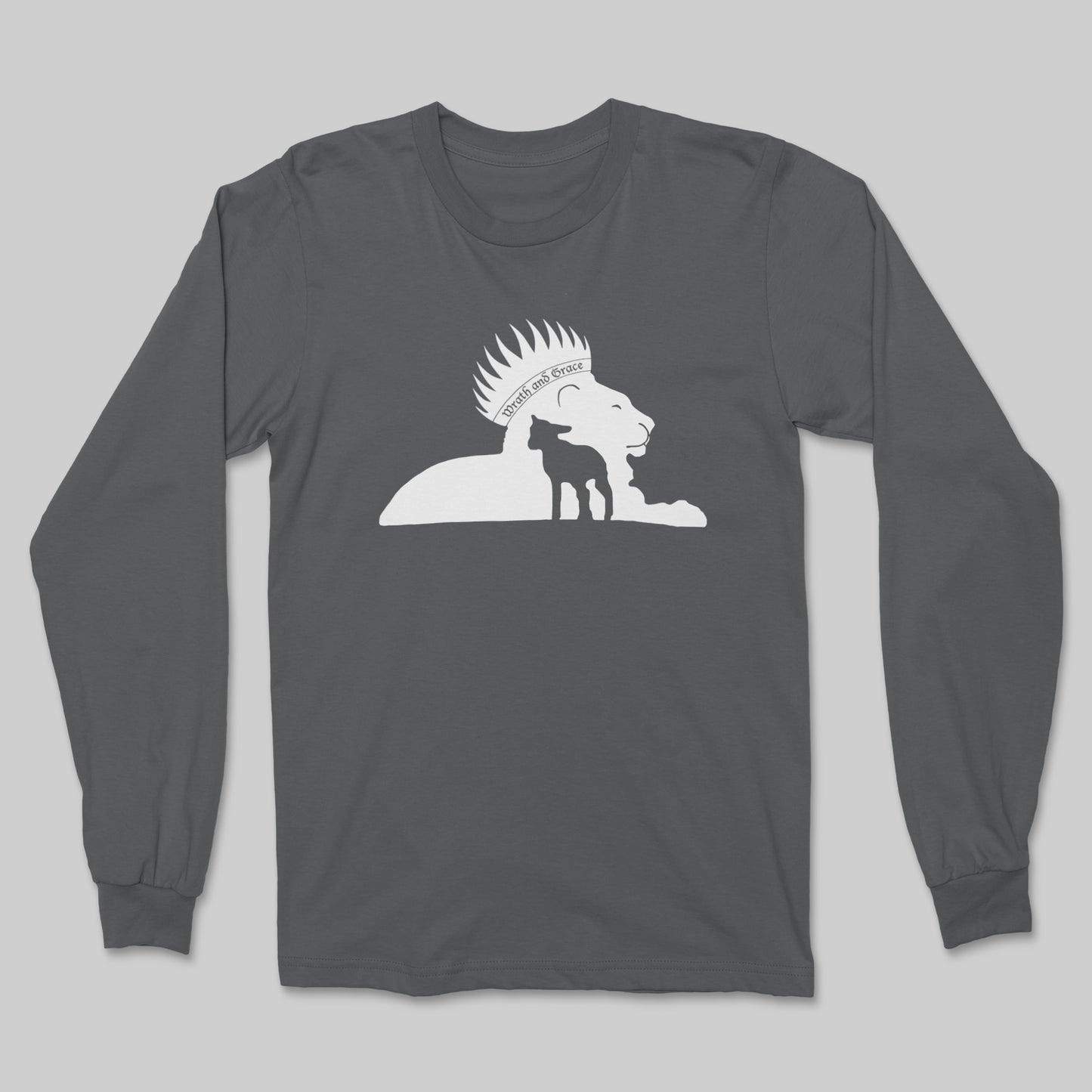 Wrath and Grace White Logo - Long Sleeve