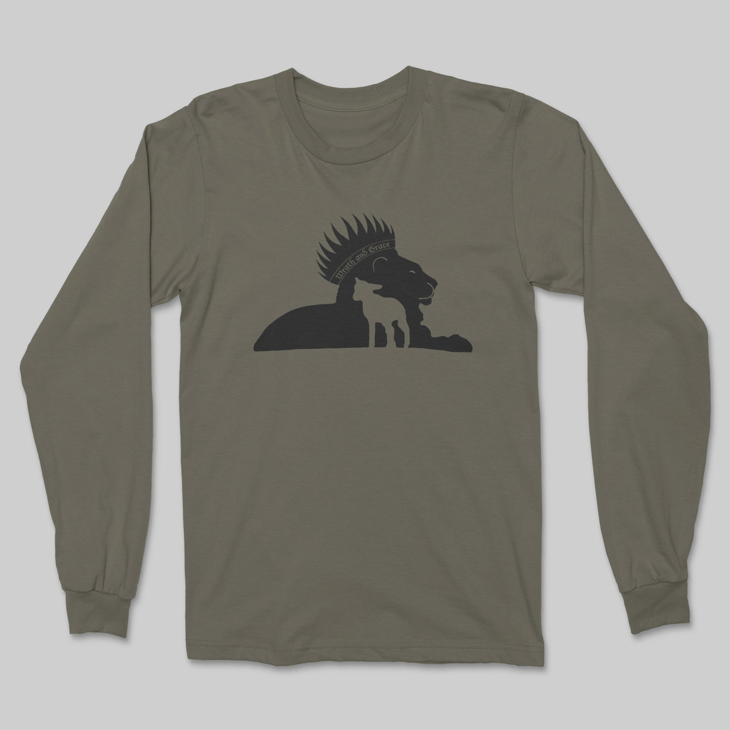 Wrath and Grace Black Logo - Long Sleeve