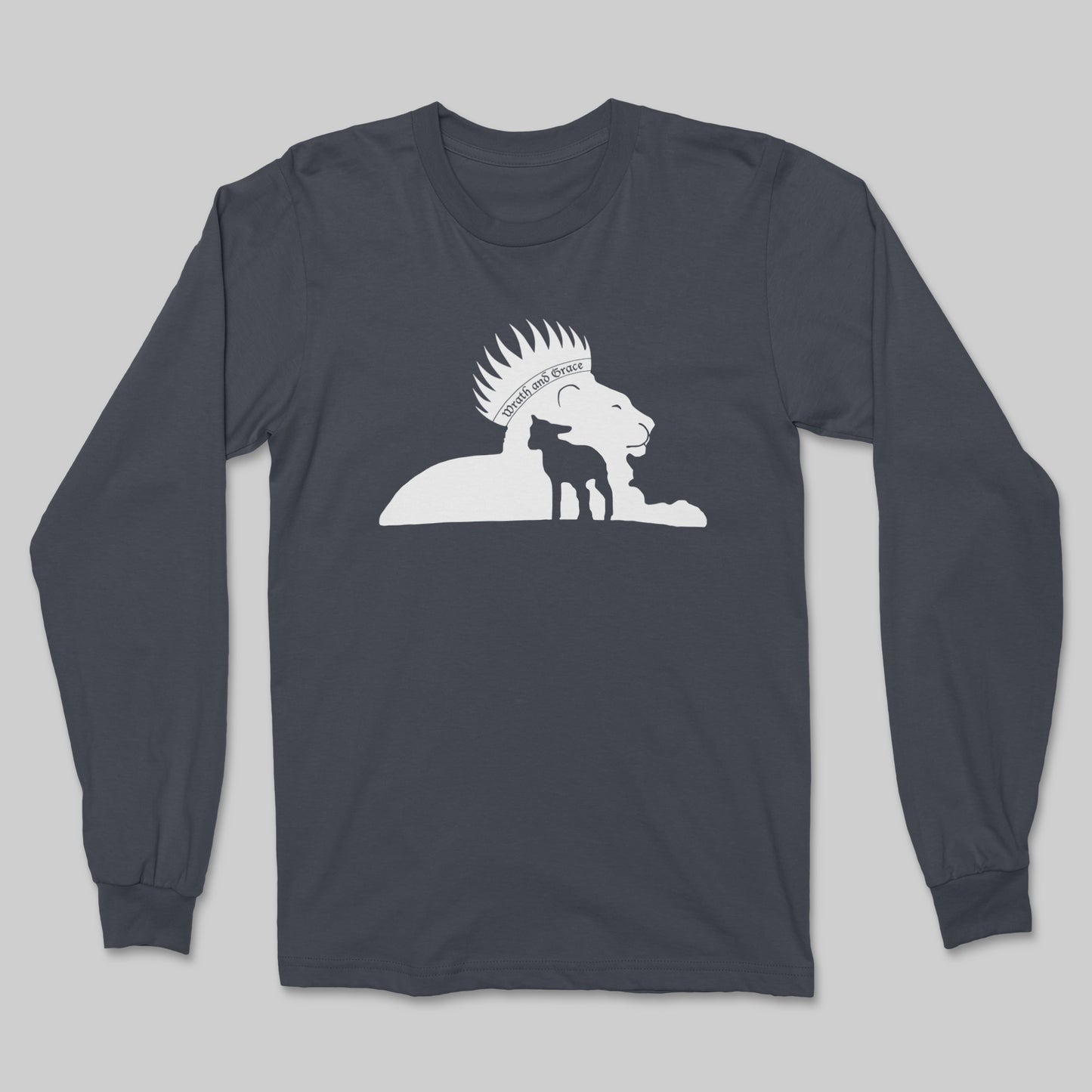 Wrath and Grace White Logo - Long Sleeve