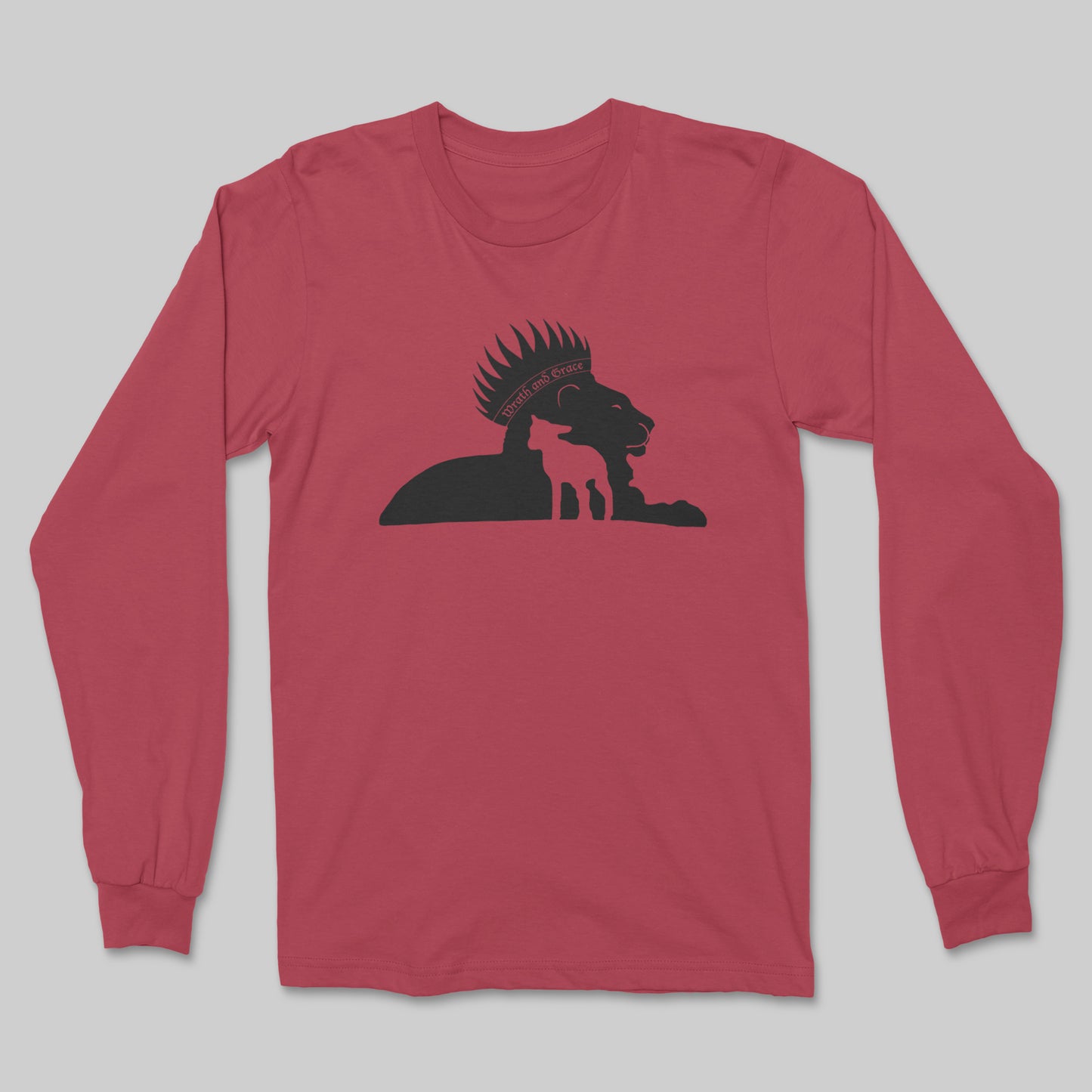 Wrath and Grace Black Logo - Long Sleeve