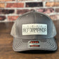 Semper Reformanda Gunmetal Gray Trucker with White Patch