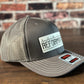 Semper Reformanda Gunmetal Gray Trucker with White Patch