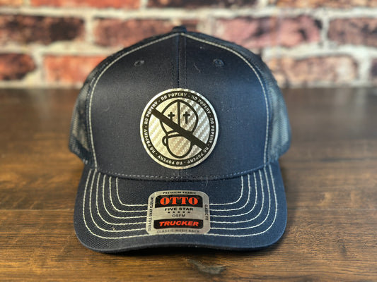 No Popery Navy and Silver Trucker