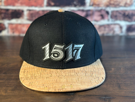 1517 Black and Cork Snapback