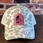 Post Tenebras Lux Gray Cow Print Ponytail Cap