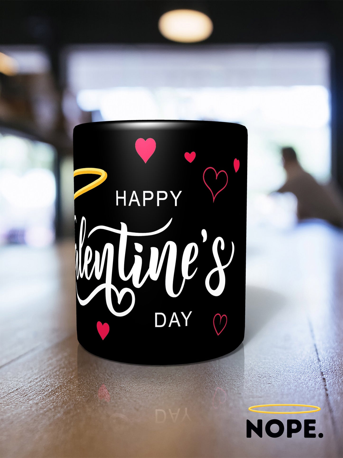 Holy Nope Valentines Day Mug  - 11oz Black mug