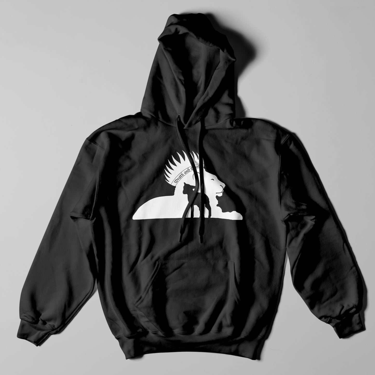 Wrath and Grace White Logo - Hoodie