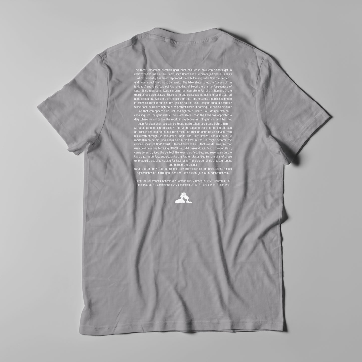 Wrath and Grace White Logo - Men T-Shirt