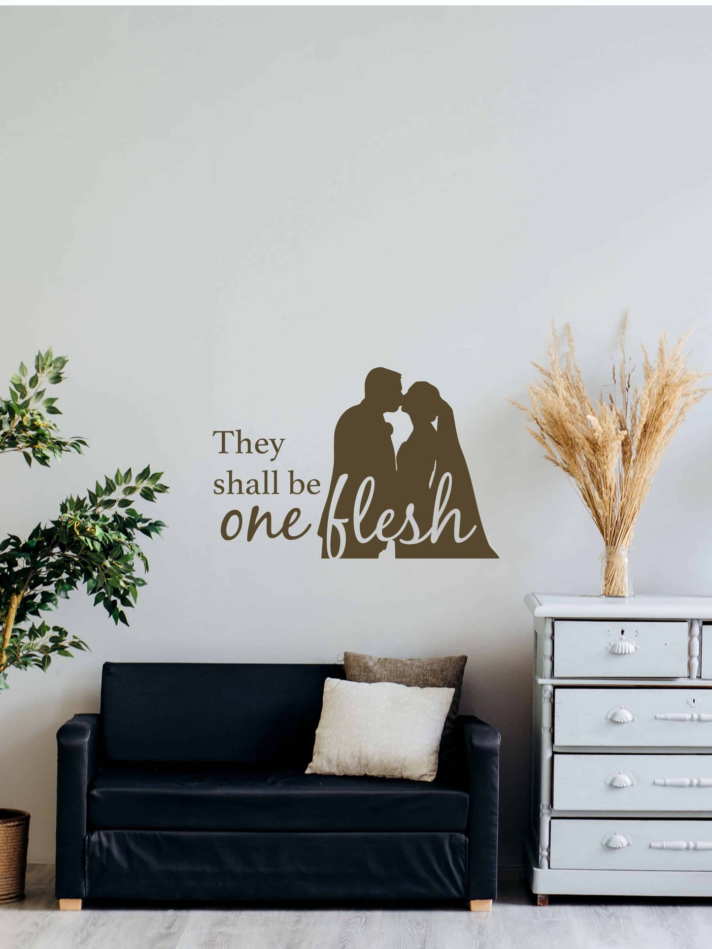 They Shall Be One Flesh - Wall Art Decal